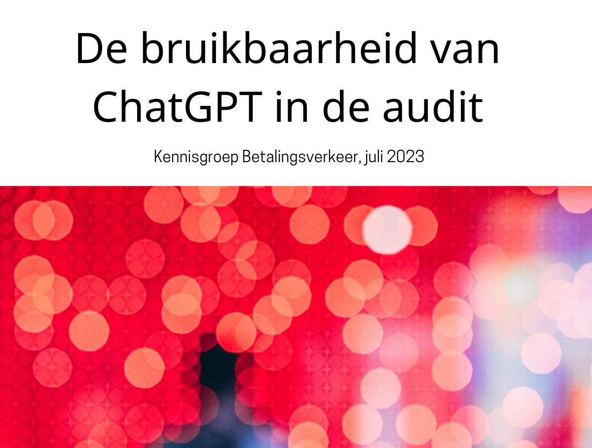 De bruikbaarheid van ChatGPT voor de audit