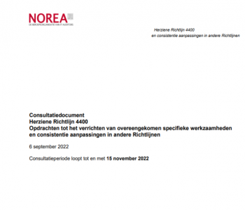 Consultatie herziening Richtlijn 4401