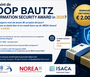 Wie wint de Joop Bautz Information Security Award 2026